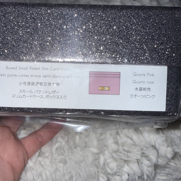 NWT Kate Spade Kenzie Boxed Small‎ Cardholder Wallet in Quartz Pink 5284